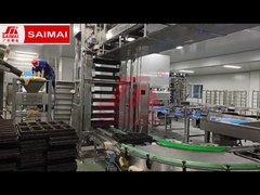 Linea di produzione di hamburger di pane/pane tostato, lievitazione, instradamento, miscelazione, cottura al forno, depanner