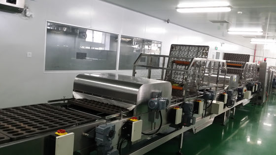 Continuous Multi Layer Cooling Suction Depanner Cupcake Production Line