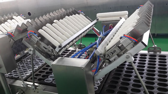 Continuous Multi Layer Cooling Suction Depanner Cupcake Production Line