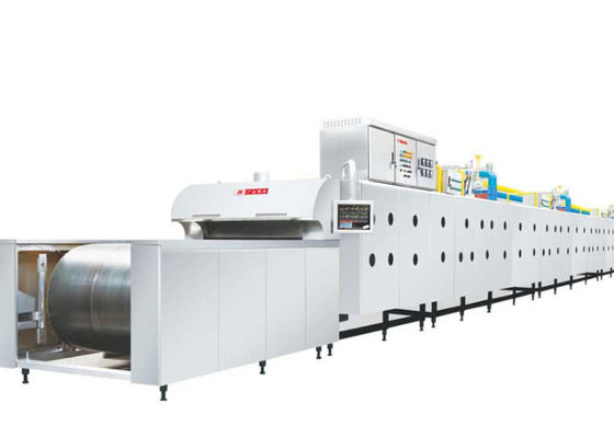 Croissant del biscotto dell'acciaio 380V 50Hz di angolo 50*50 che cuoce il forno a tunnel elettrico