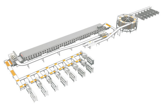 Linea di produzione automatica del dolce del dolce di Flip Over Depanner Chicken Floss